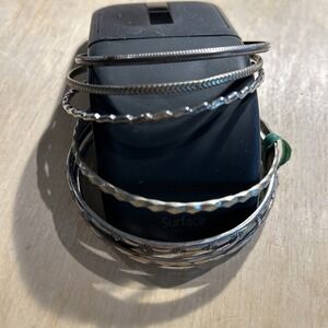 Vintage Metal  Bangle Bracelet Lot # 144‎ Mixed Tone Bracelets